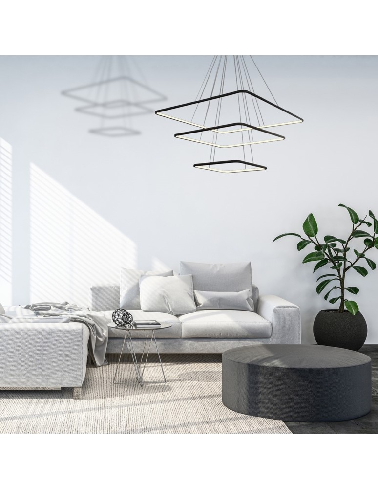 Pendant lamps - Milagro NIX BLACK 117W LED Pendant Lamp ML519 - product kolory-swiatla.pl 3