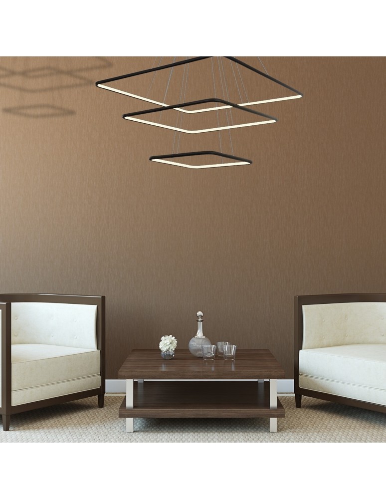Pendant lamps - Milagro NIX BLACK 117W LED Pendant Lamp ML519 - product kolory-swiatla.pl 4