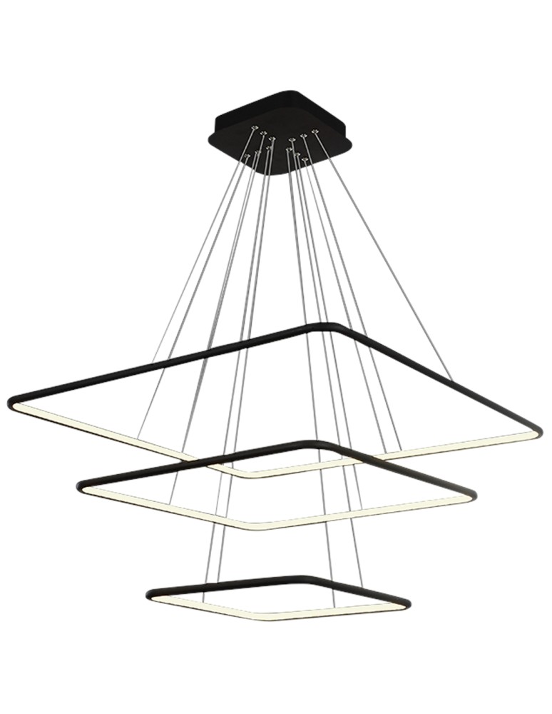 Pendant lamps - Milagro NIX BLACK 117W LED Pendant Lamp ML519 - product kolory-swiatla.pl 8