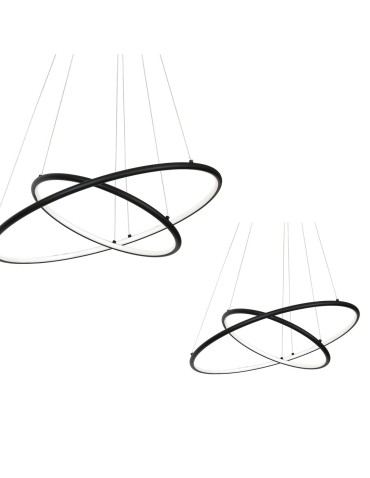 Milagro ORION BLACK 53W LED Pendant Lamp ML508