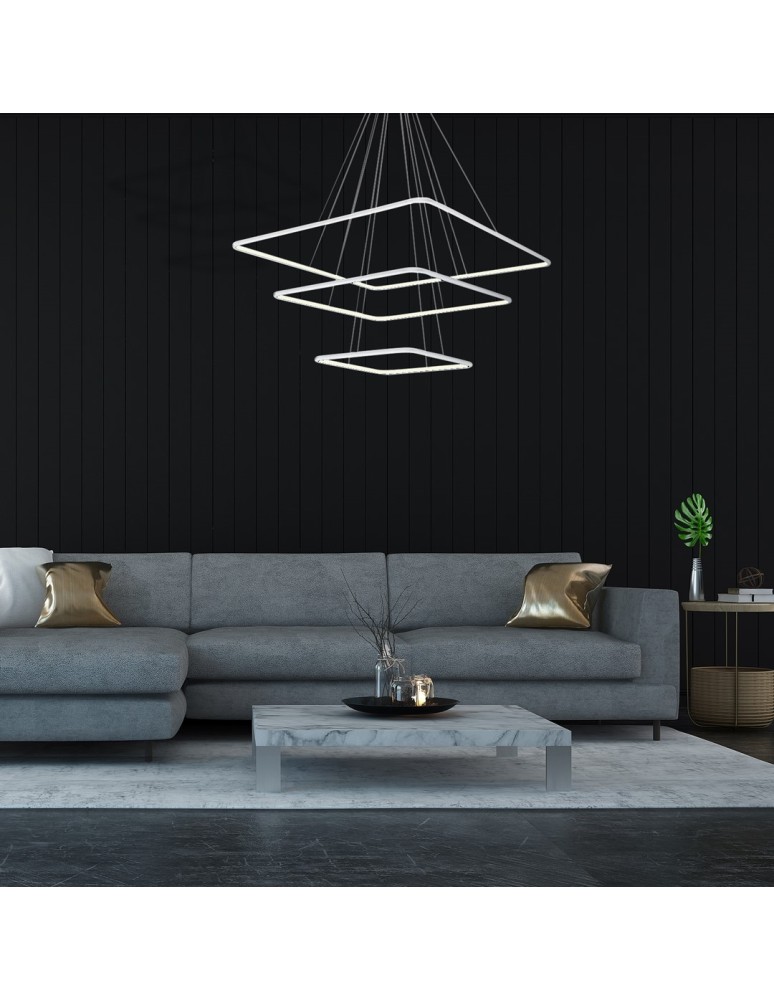 Pendant lamps - Milagro NIX WHITE 117W LED Pendant Lamp ML515. - product kolory-swiatla.pl 4