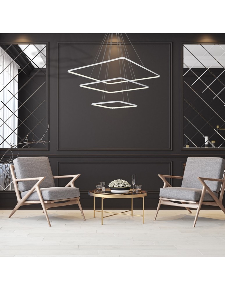 Pendant lamps - Milagro NIX WHITE 117W LED Pendant Lamp ML515. - product kolory-swiatla.pl 5