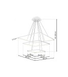 Pendant lamps - Milagro NIX WHITE 117W LED Pendant Lamp ML515. - product 7