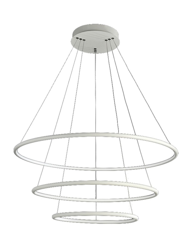 Pendant lamps - Milagro ORION WHITE 99W LED Pendant Lamp ML503 - product kolory-swiatla.pl 2