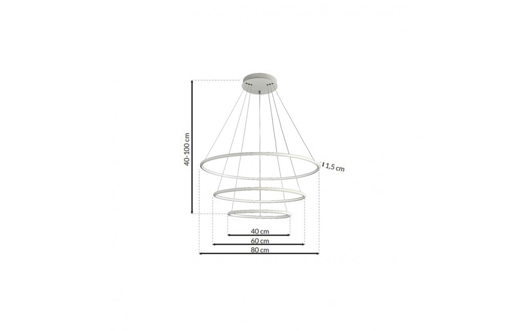 Milagro Lampa Wisząca ORION WHITE 99W LED ML503