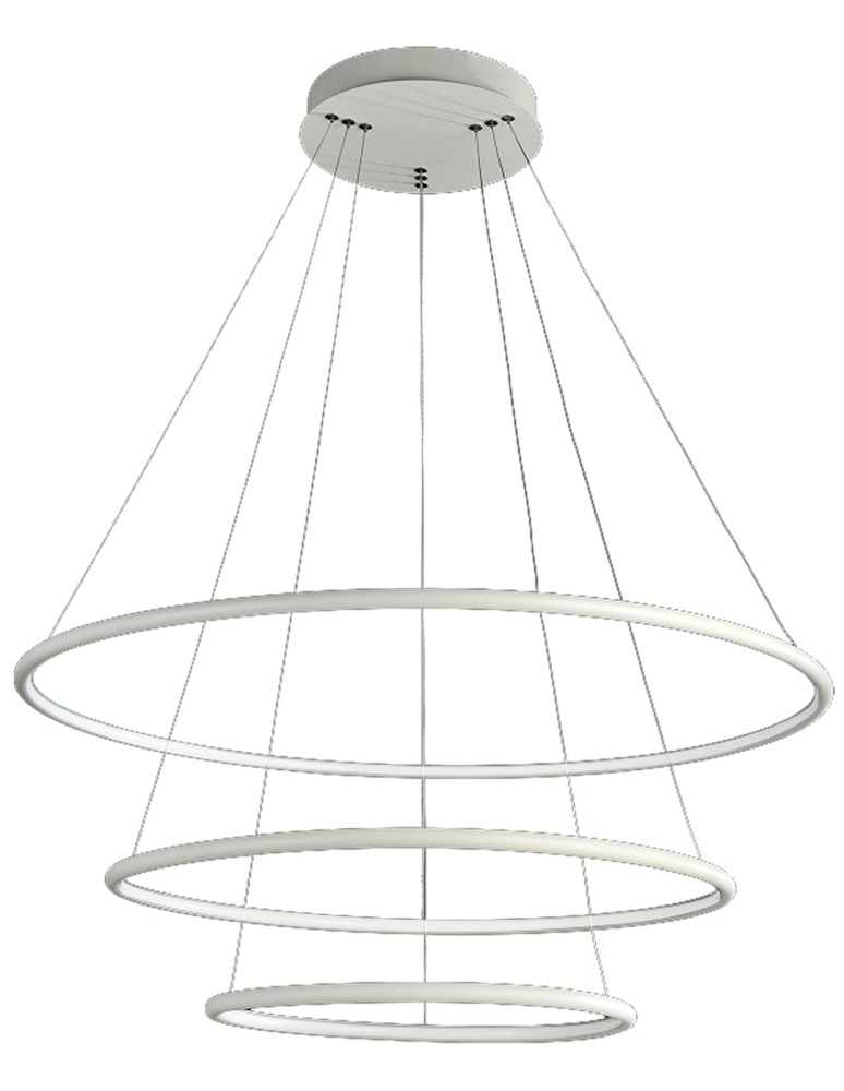 Pendant lamps - Milagro ORION WHITE 99W LED Pendant Lamp ML503 - product kolory-swiatla.pl 8