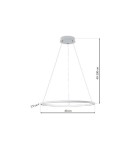 Pendant lamps circles - Milagro ORION WHITE 22W LED Pendant Lamp ML501 - product 7