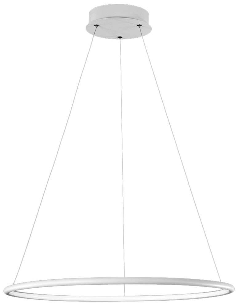 Pendant lamps circles - Milagro ORION WHITE 22W LED Pendant Lamp ML501 - product kolory-swiatla.pl 8