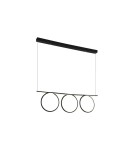 Pendant lamps - Milagro LOOP BLACK 60W LED Pendant Lamp ML523 - product 1