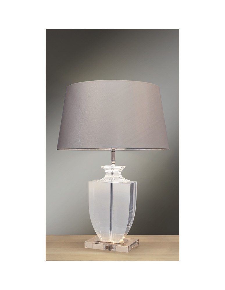 Table lamps with lampshade - LUIS COLLECTION LIONA CLEAR 1x60W E27 LIONA/TL Table. - product kolory-swiatla.pl 2