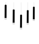 Pendant lamps - Milagro CARBON 5X5W LED Pendant Lamp ML184 - product 3