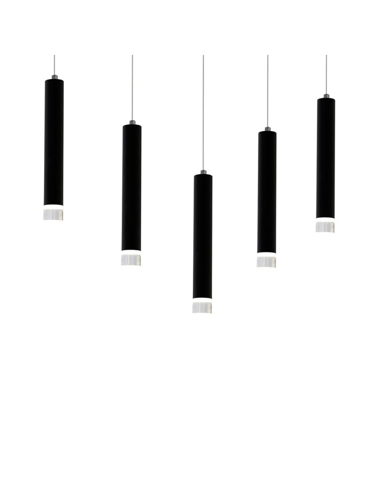 Milagro Lampa Wisząca CARBON 5X5W LED ML184