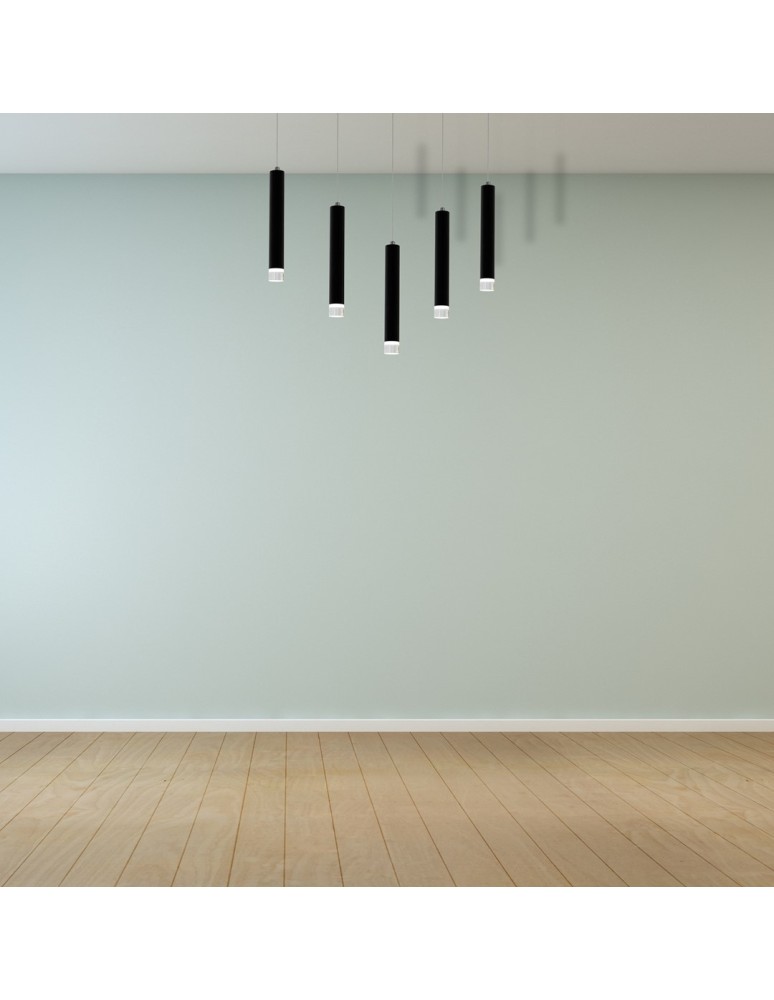 Pendant lamps - Milagro CARBON 5X5W LED Pendant Lamp ML184 - product kolory-swiatla.pl 7