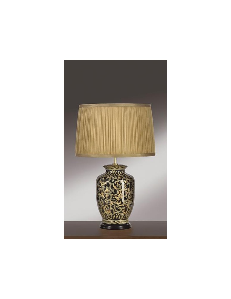 Table lamps with lampshade - LUIS COLLECTION MORRIS SMALL 1x60W E27 MORRIS/TL SMALL Table lamp. - product kolory-swiatla.pl 1