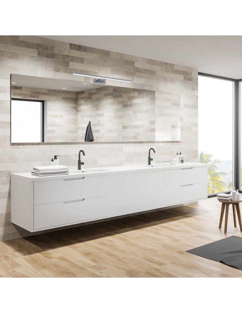 Bathroom wall lamps - Milagro Wall lamp SHINE CHROME 60cm 13,8W LED ML589 - product kolory-swiatla.pl 3
