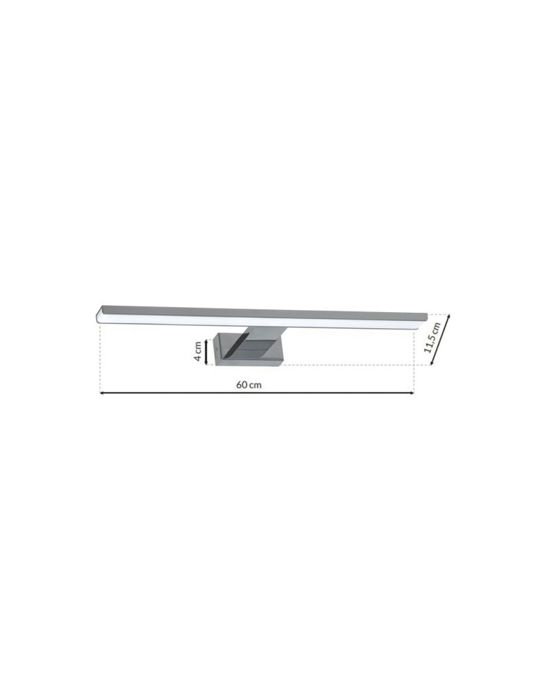 Bathroom wall lamps - Milagro Wall lamp SHINE CHROME 60cm 13,8W LED ML589 - product kolory-swiatla.pl 7