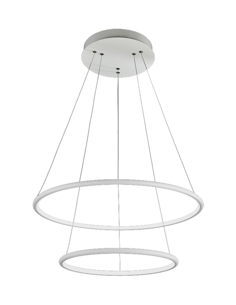 Pendant lamps - Milagro ORION WHITE 53W LED Pendant Lamp ML502 - product kolory-swiatla.pl 2