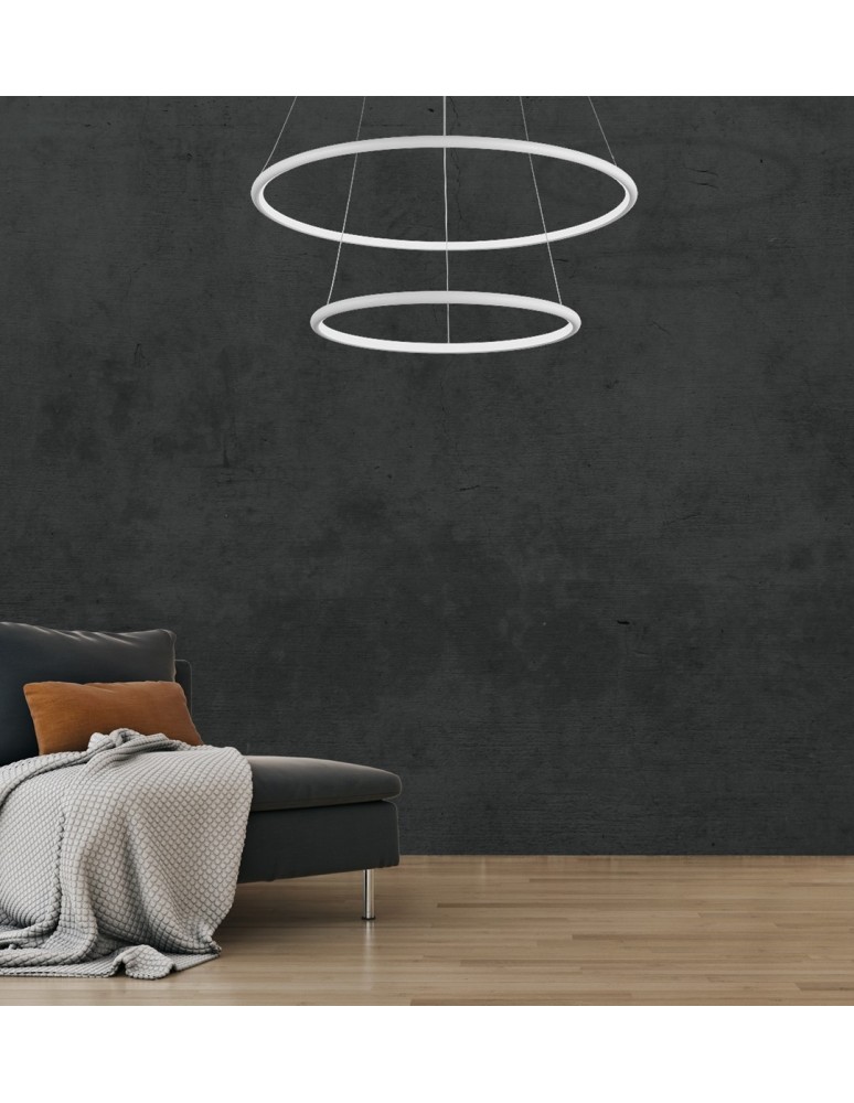 Pendant lamps - Milagro ORION WHITE 53W LED Pendant Lamp ML502 - product kolory-swiatla.pl 5