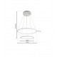 Milagro Lampa Wisząca ORION WHITE 53W LED ML502