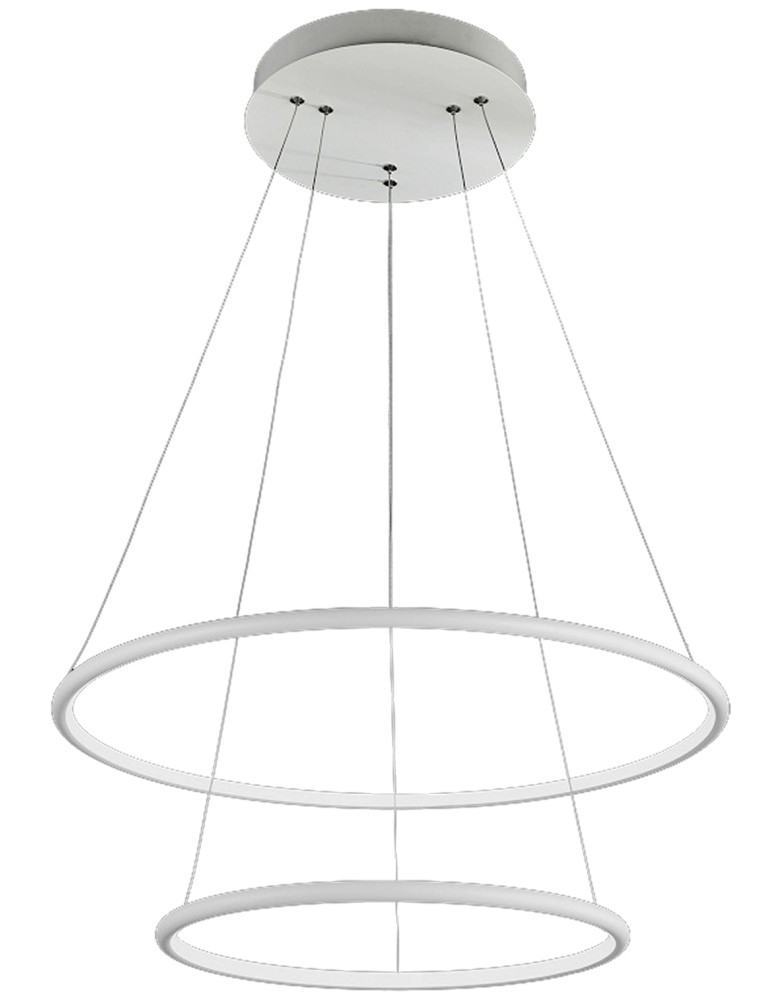 Pendant lamps - Milagro ORION WHITE 53W LED Pendant Lamp ML502 - product kolory-swiatla.pl 8