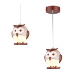 Children's pendant lamps - Milagro OWL 1XE14 LED Pendant Lamp ML243 - product 1