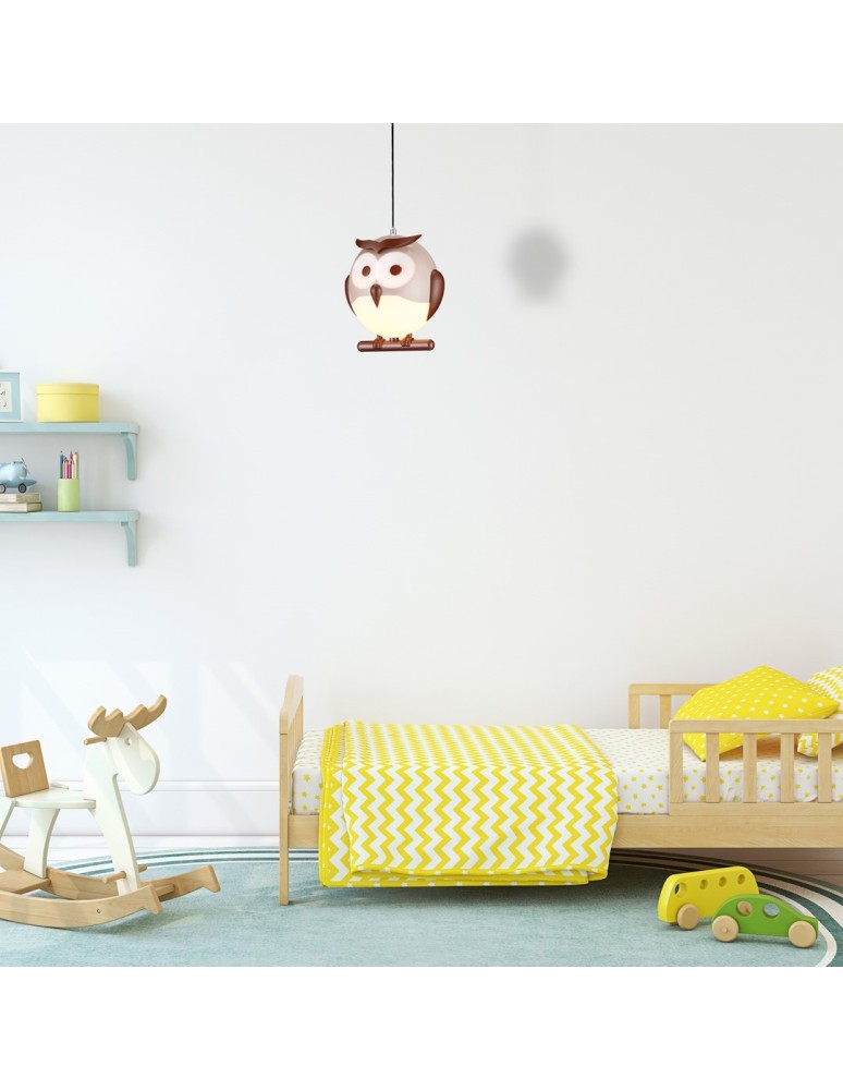 Children's pendant lamps - Milagro OWL 1XE14 LED Pendant Lamp ML243 - product kolory-swiatla.pl 5