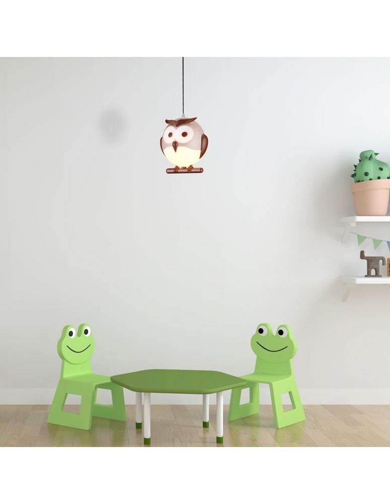 Children's pendant lamps - Milagro OWL 1XE14 LED Pendant Lamp ML243 - product kolory-swiatla.pl 8