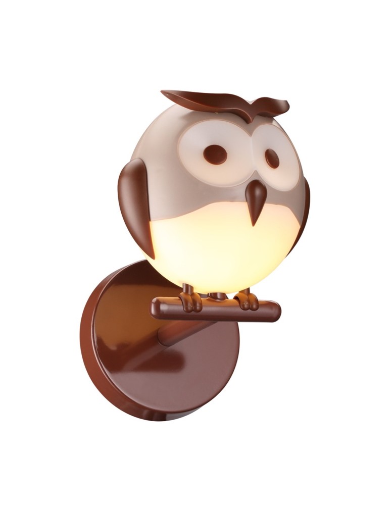 Children's wall lamps - Milagro Wall lamp OWL 1XG9 LED ML245 - product kolory-swiatla.pl 1