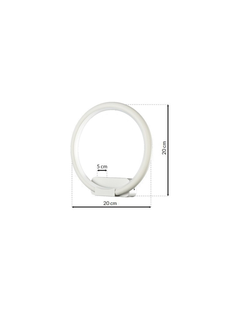 Ring wall lamps - Milagro Wall lamp ORION WHITE 10W LED ML500 - product kolory-swiatla.pl 7
