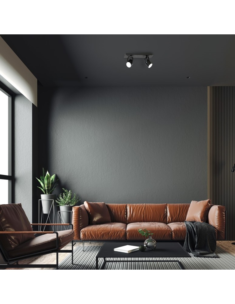 Adjustable ceiling lamps - spots - Milagro PICO BLACK 2xGU10 MLP995 ceiling lamp. - product kolory-swiatla.pl 6