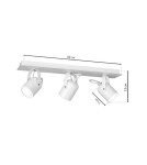 Adjustable ceiling lamps - spots - Milagro PICO WHITE 3xGU10 ceiling lamp MLP991 - product 7