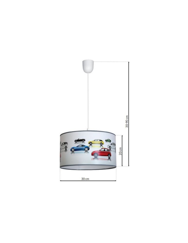 Children's pendant lamps - Milagro CARS pendant lamp 1xE27 MLP851 - product kolory-swiatla.pl 9