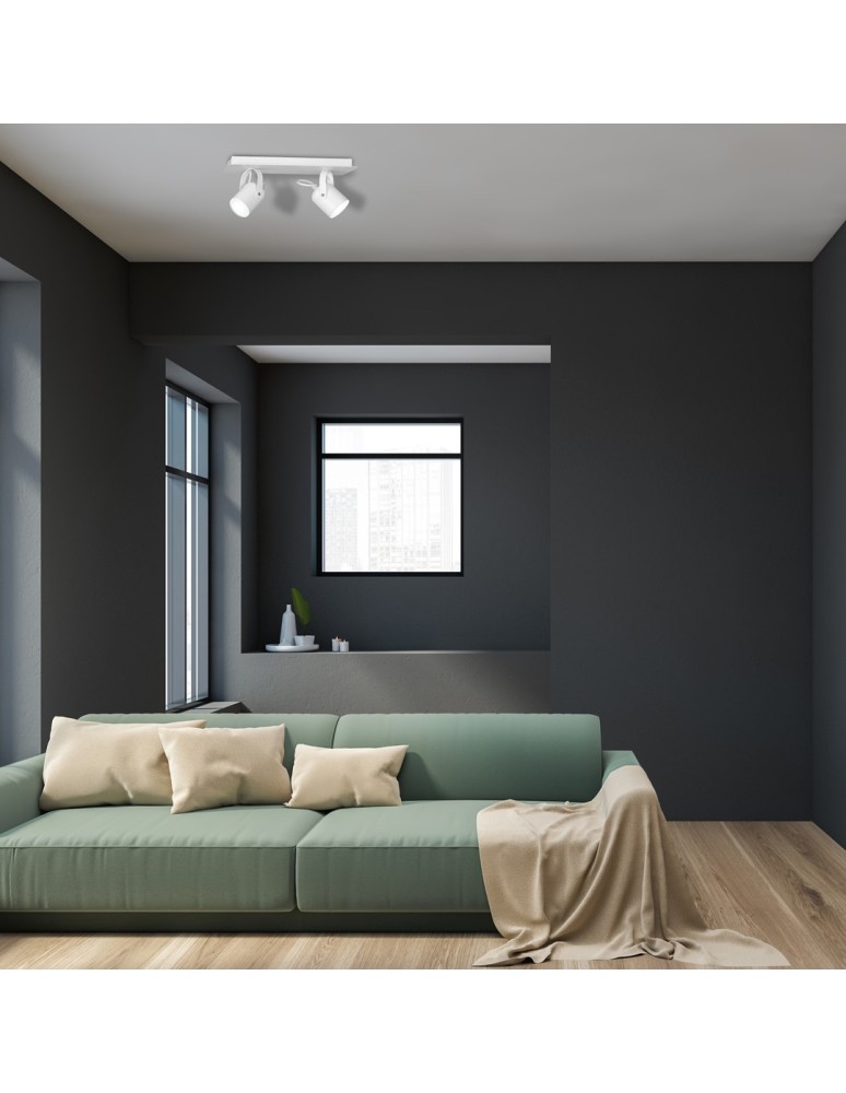 Adjustable ceiling lamps - spots - Milagro PICO WHITE 2xGU10 ceiling lamp MLP990 - product kolory-swiatla.pl 5