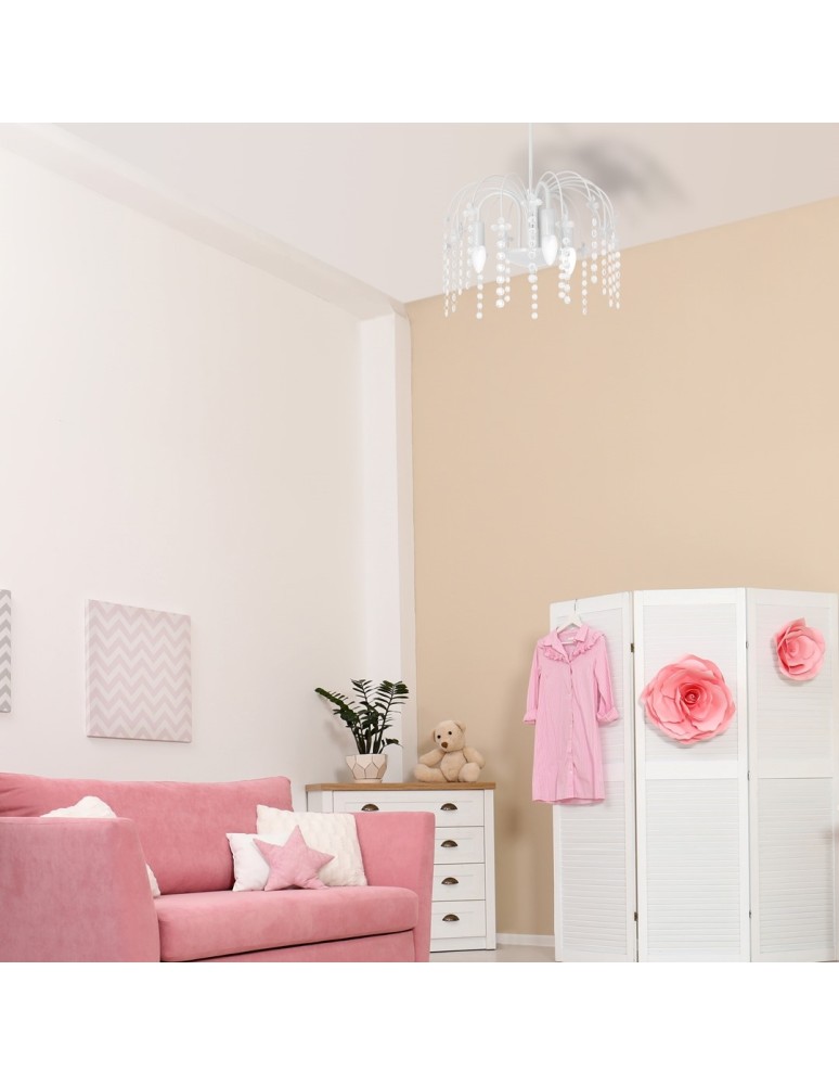 Children's pendant lamps - Milagro LAURA chandelier 3xE14 MLP1136 - product kolory-swiatla.pl 3