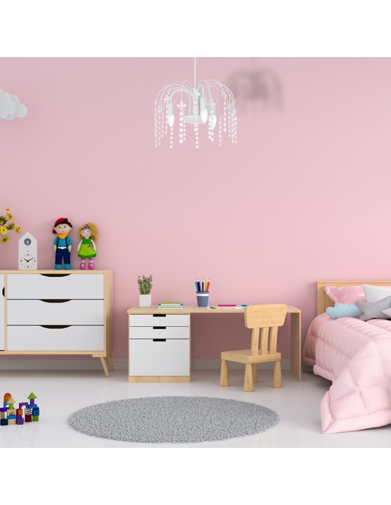 Children's pendant lamps - Milagro LAURA chandelier 3xE14 MLP1136 - product kolory-swiatla.pl 4