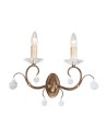Elstead Lighting Interior LUNETTA 2x60W E14 LUN2 BRONZE wall lamp.