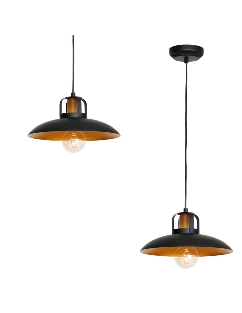 Loft pendant lamps - Milagro FELIX 1xE27 Pendant Lamp MLP3682 - product kolory-swiatla.pl 1