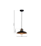 Loft pendant lamps - Milagro FELIX 1xE27 Pendant Lamp MLP3682 - product 9