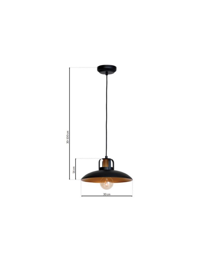 Loft pendant lamps - Milagro FELIX 1xE27 Pendant Lamp MLP3682 - product kolory-swiatla.pl 9