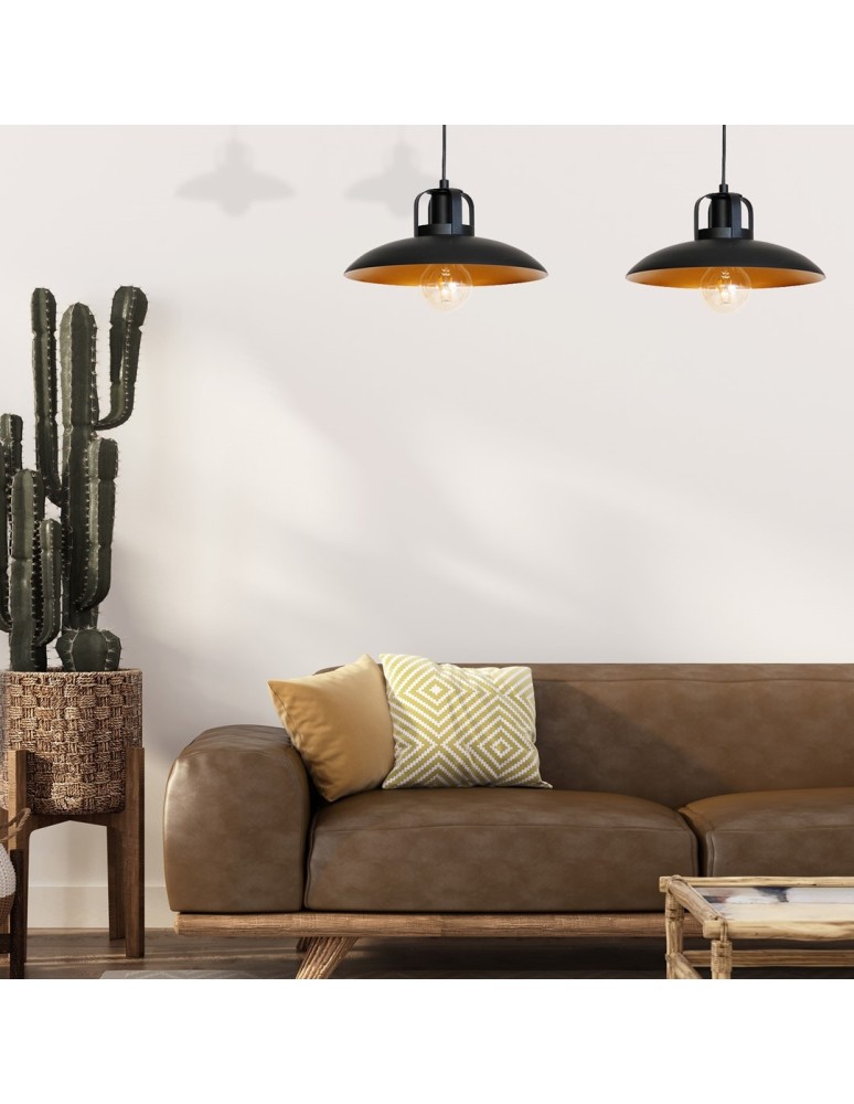 Pendant lamps on a strip - Milagro FELIX 2xE27 Pendant Lamp MLP3683 - product kolory-swiatla.pl 5