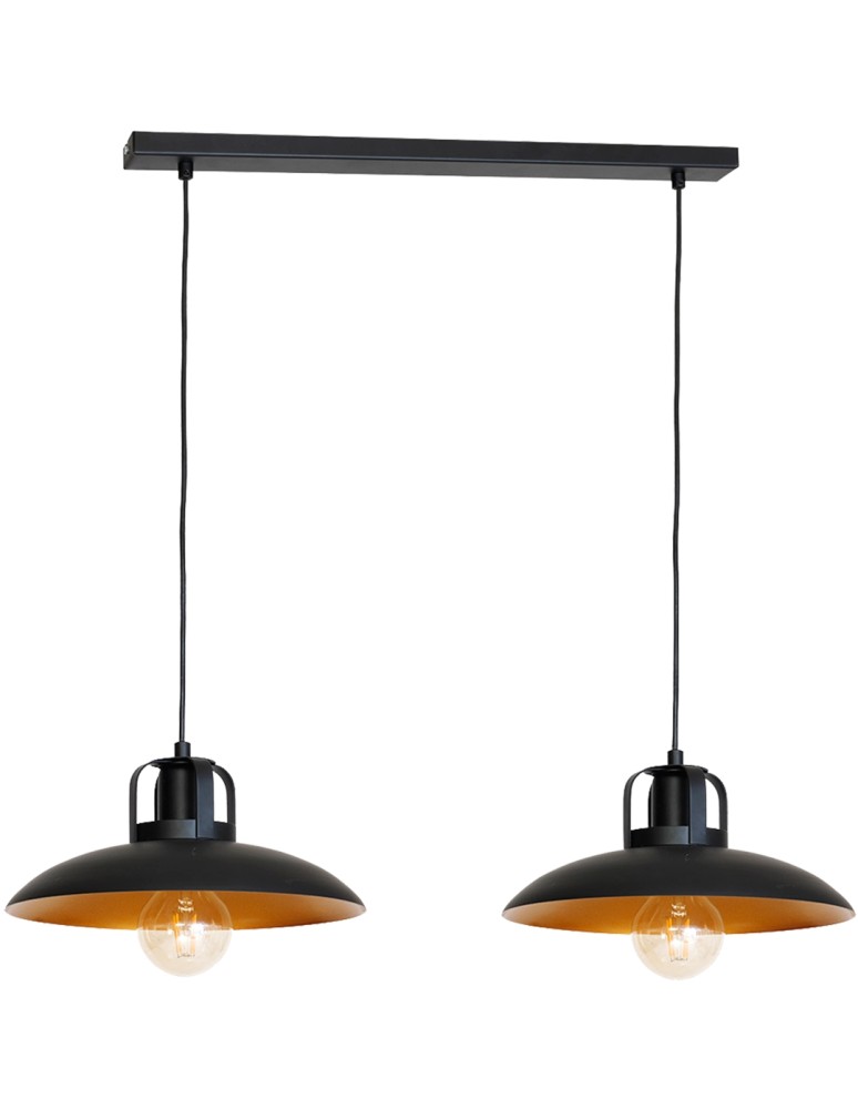 Pendant lamps on a strip - Milagro FELIX 2xE27 Pendant Lamp MLP3683 - product kolory-swiatla.pl 8