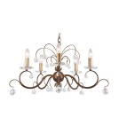 Chandeliers - Elstead Lighting Interior Pendant LUNETTA 5x60W E14 LUN5 BRONZE. - product 1