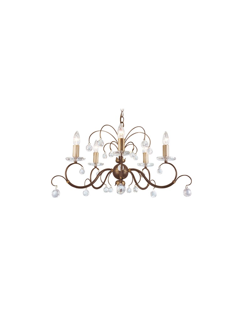 Chandeliers - Elstead Lighting Interior Pendant LUNETTA 5x60W E14 LUN5 BRONZE. - product kolory-swiatla.pl 1