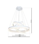 Pendant lamps circles - Milagro RING Pendant Lamp 4080 114W LED + PILOT ML4080 - product 9