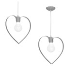 Children's pendant lamps - Milagro AMORE GREY 1xE27 pendant lamp MLP9822 - product 1