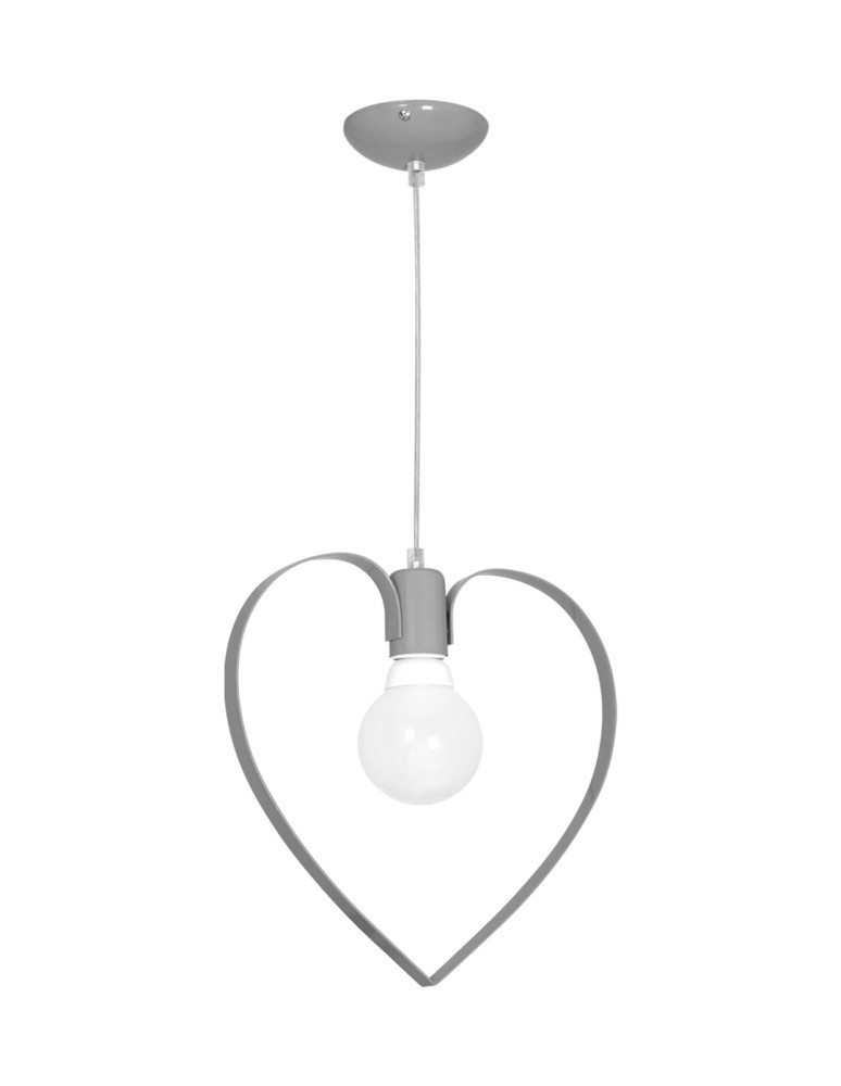 Children's pendant lamps - Milagro AMORE GREY 1xE27 pendant lamp MLP9822 - product kolory-swiatla.pl 2
