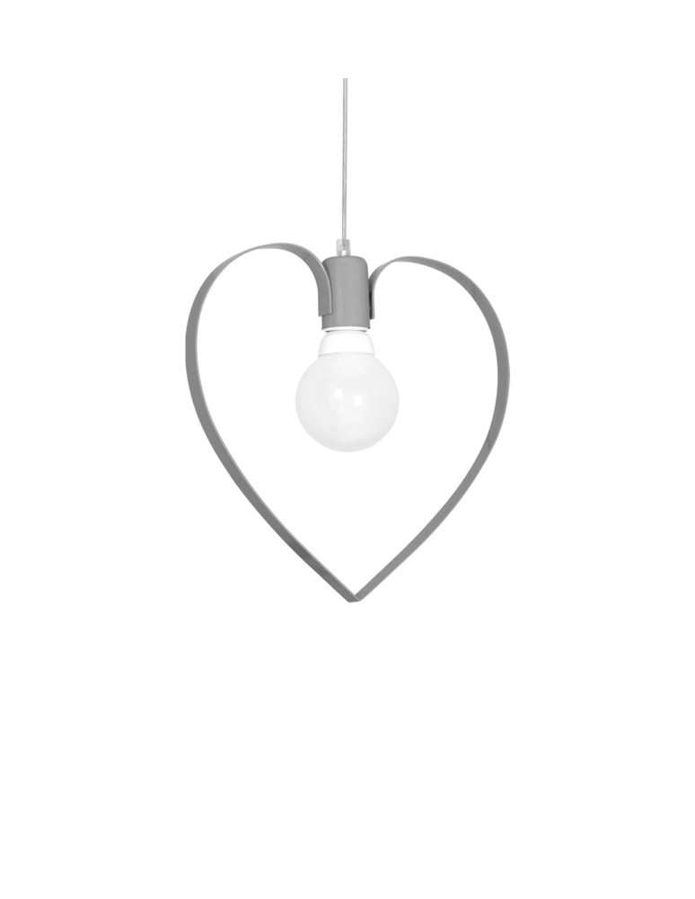 Children's pendant lamps - Milagro AMORE GREY 1xE27 pendant lamp MLP9822 - product kolory-swiatla.pl 3