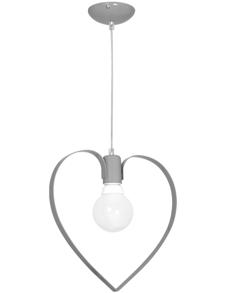 Children's pendant lamps - Milagro AMORE GREY 1xE27 pendant lamp MLP9822 - product kolory-swiatla.pl 10