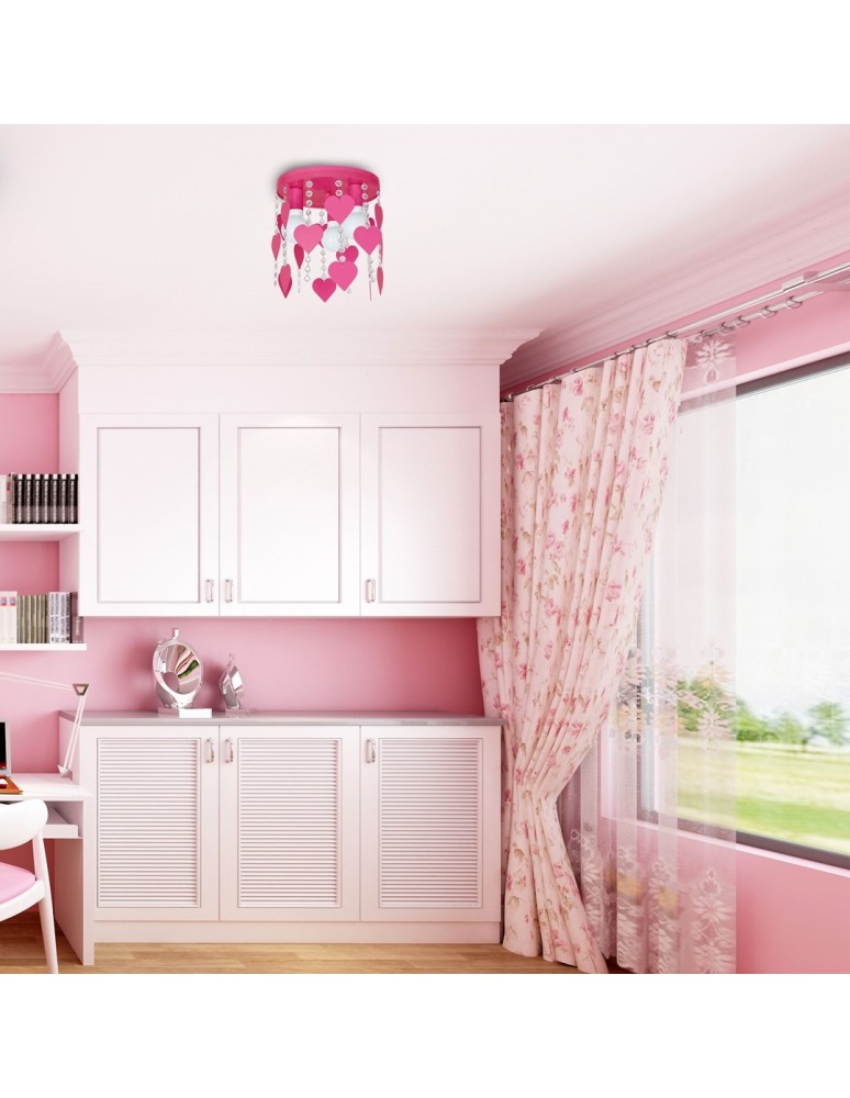 Children's ceiling lamps - Milagro CORAZON 3xE27 MLP1150 Ceiling Lamp. - product kolory-swiatla.pl 4