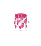 Children's ceiling lamps - Milagro CORAZON 3xE27 MLP1150 Ceiling Lamp. - product 8